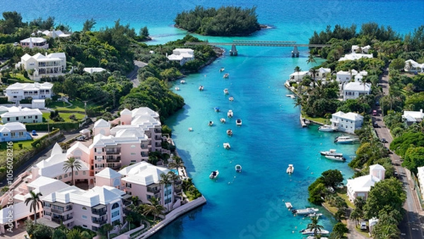 Fototapeta Island of Bermuda Drone Views