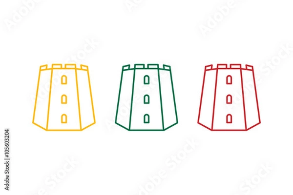 Obraz Gediminas tower outlines