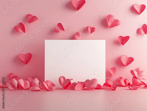 Obraz Walentynki - kartka na walentynkowe życzenia