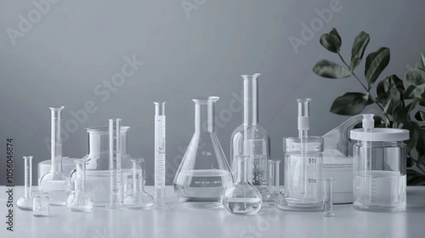 Fototapeta Glassware Laboratory Equipment - Science Experiment