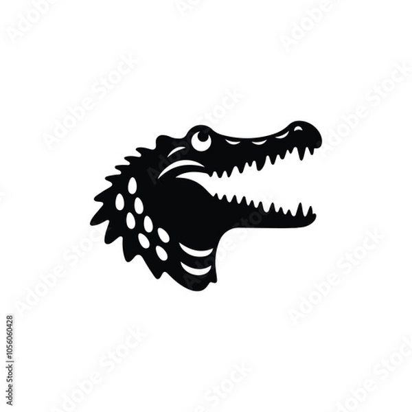 Fototapeta Crocodile isolated on white background