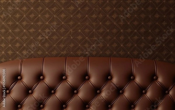 Fototapeta Vintage-inspired wallpaper collection in dark tones, intricate gold patterns, luxury baroque decor theme