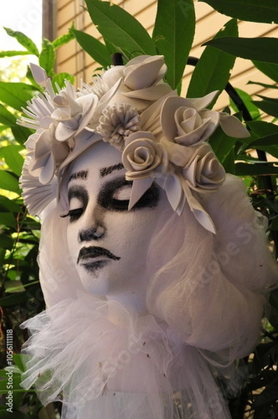 Obraz Halloween deoration white mask