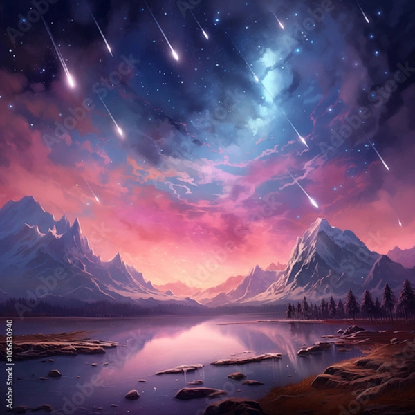 Fototapeta Brilliant stars in the sky