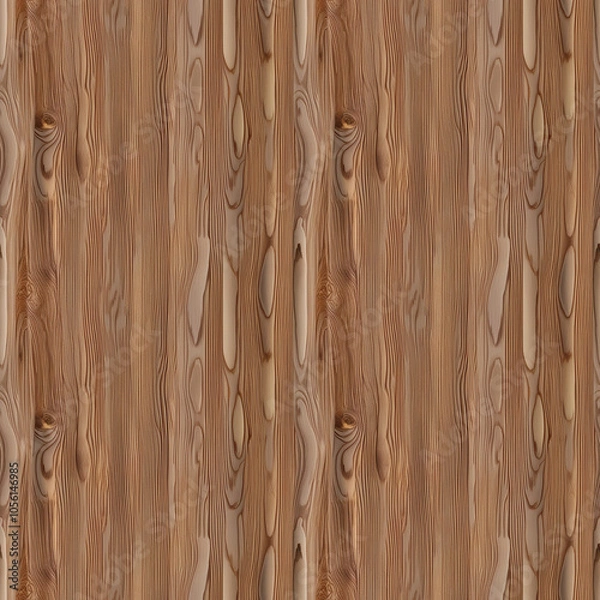 Fototapeta Detailed seamless oak wood pattern with golden-brown hues and fine grain lines for natural elegance