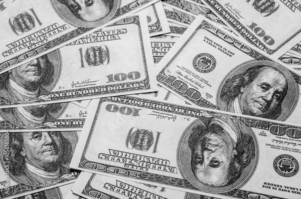 Obraz one hundred dollar bills