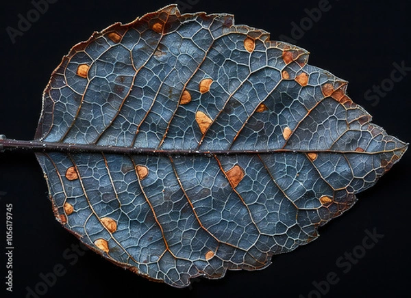 Obraz Broussonetia Papyrifera Leaf Close-Up