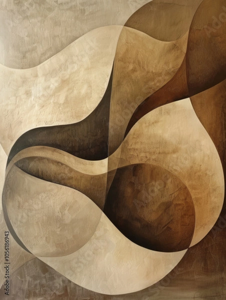 Obraz Abstract Minimalist Landscape Background Wallpaper