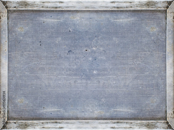 Obraz Scratched metal plate texture with frames