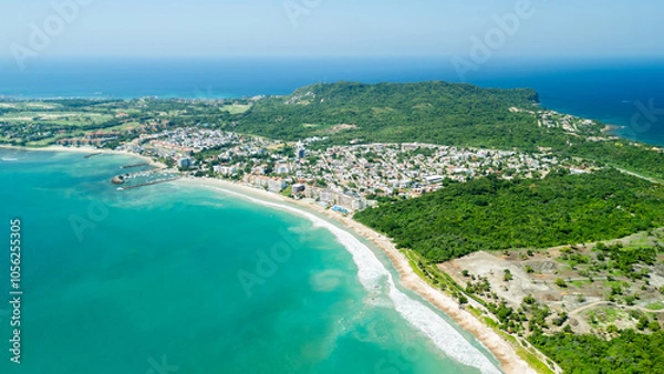 Fototapeta Drone Shot in Punta Mita, Nayarit. Mexico