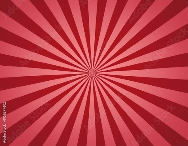 Fototapeta red sunburst with rays