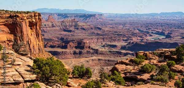 Fototapeta Moab, Utah desert and redrock view, Moab, Utah, USA