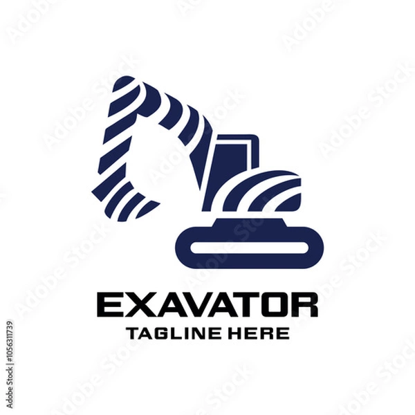Obraz Logo Exavator Excavator Abstract Simple Luxury.