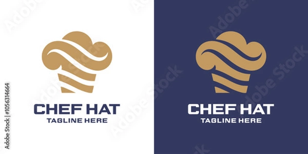 Obraz Logo Chef Hat Abstract Simple Luxury.