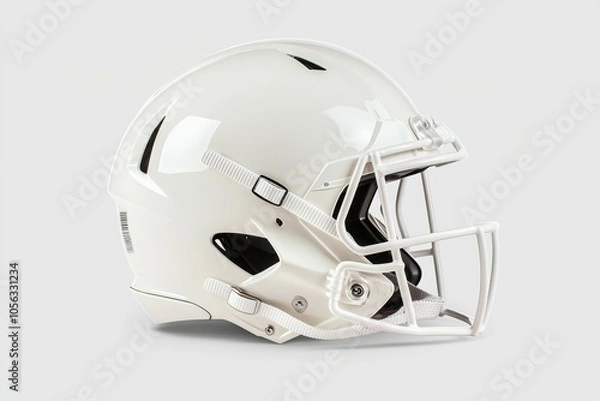 Fototapeta American football helmet with selective focus and copy space for text