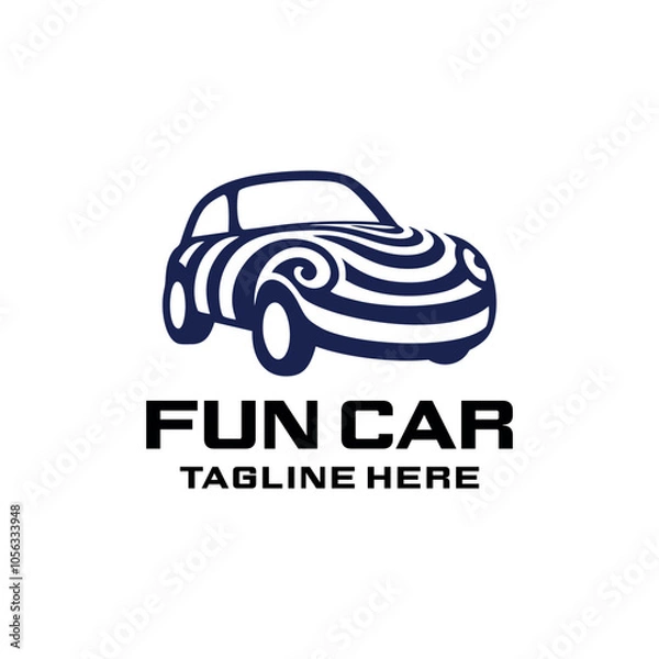 Obraz Logo Fun Car Abstract Simple Luxury.