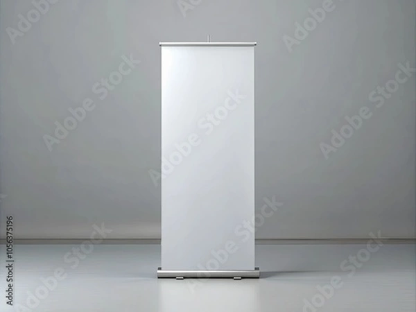 Fototapeta blank billboard on wall generative ai