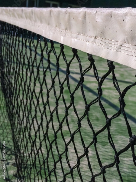 Obraz Paddle or tennis net close up