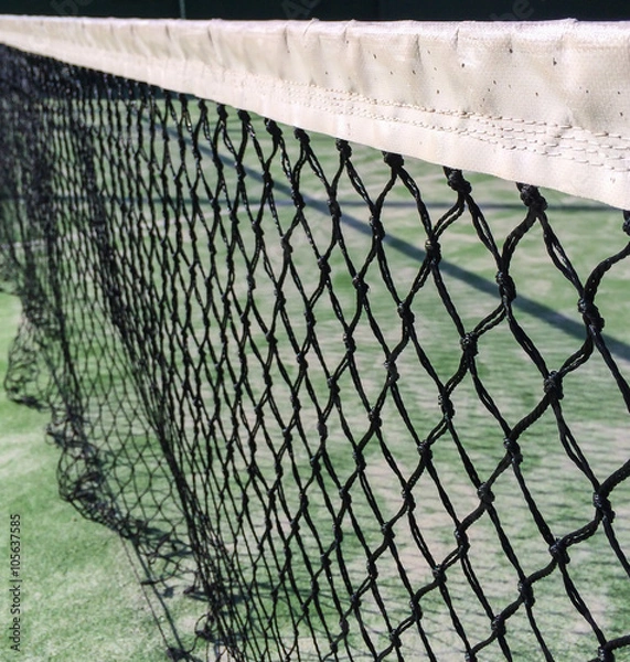 Obraz Paddle or tennis net close up