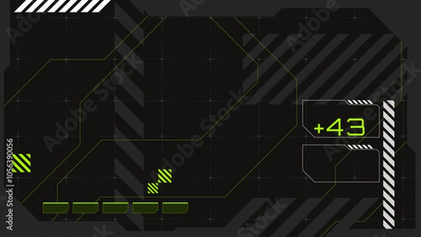 Obraz Futuristic scifi dark background design 