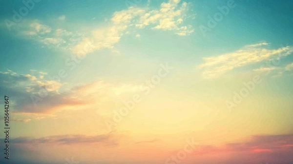 Fototapeta Soft Sunset Gradient with Natural Lighting