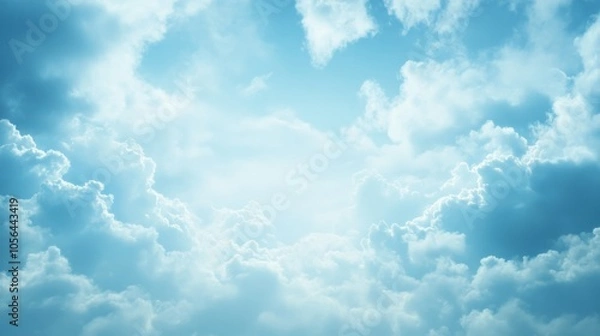 Fototapeta Subtle Gradient Skies with Blended Lighting Effects