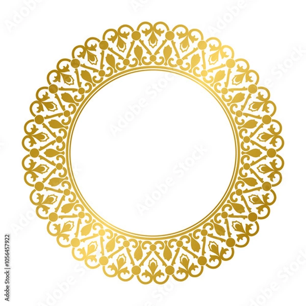 Obraz circular decorative border fr...