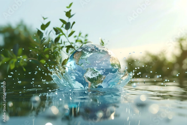 Obraz earth in water