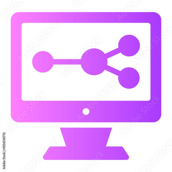 Fototapeta simulation gradient icon