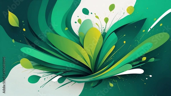 Obraz abstract background with flowers