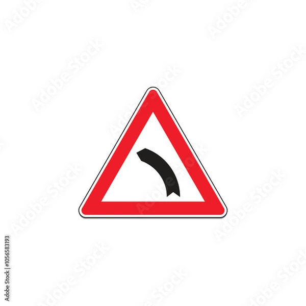 Obraz Road Warning sign