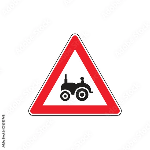 Obraz Road Warning sign