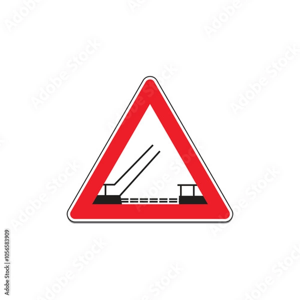Obraz Road Warning sign