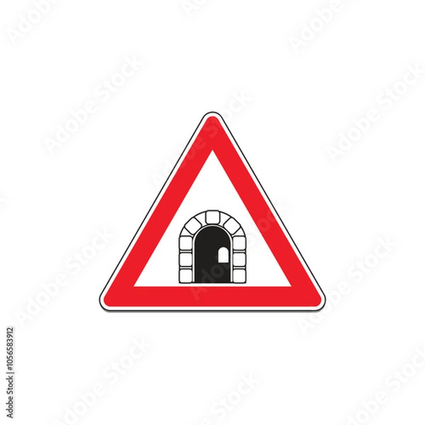 Obraz Road Warning sign