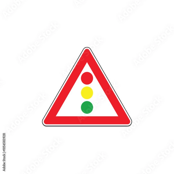 Obraz Road Warning sign