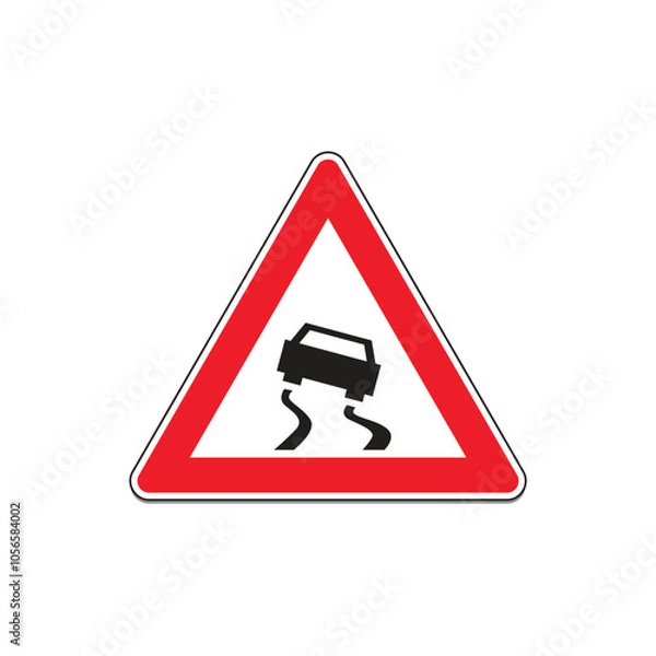 Obraz Road Warning sign