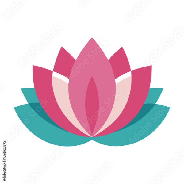 Fototapeta lotus flowers icon