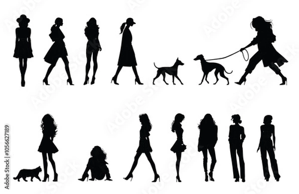 Obraz Architecture Black Silhouette Scale Figures 