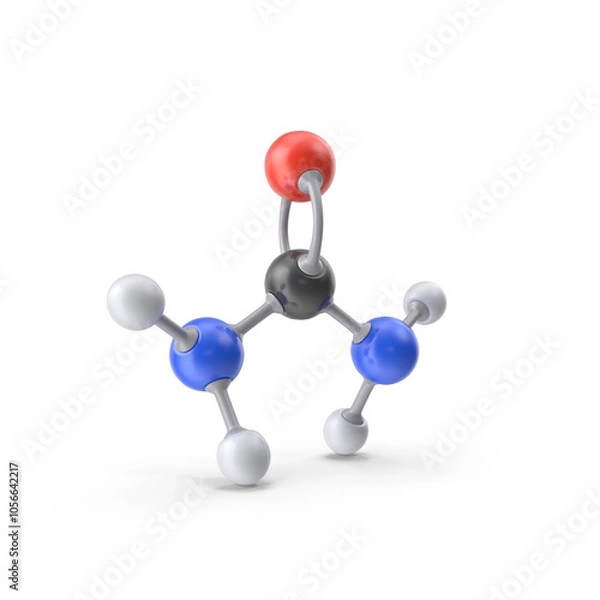 Obraz Urea atom molecule structure