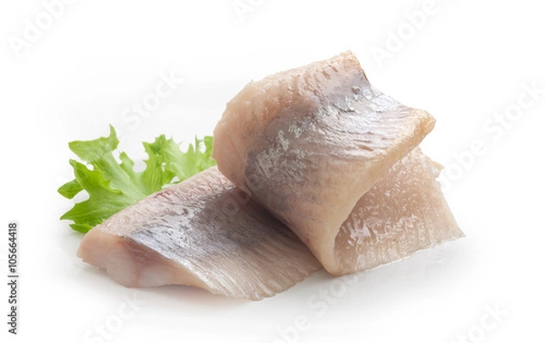 Obraz Herring with lettuce