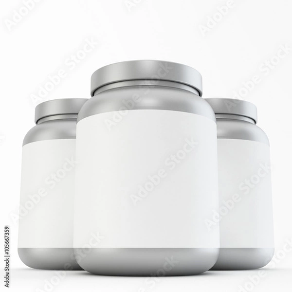 Obraz Bottle mock up on white background