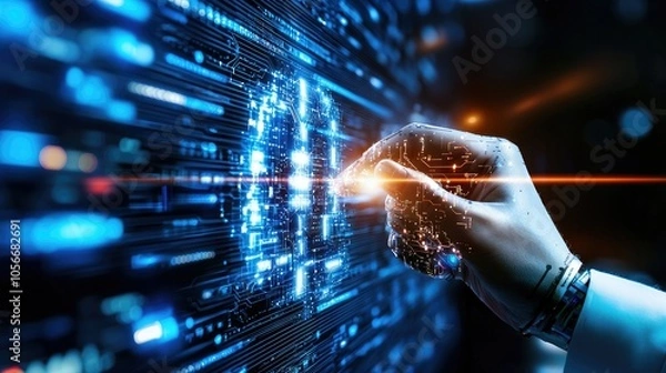 Fototapeta Exploring the transformative impact of ai on modern data center operations and standards
