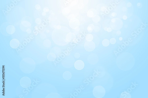 Fototapeta Blue bokeh abstract background.