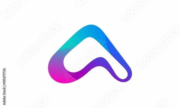 Fototapeta abstract technology vector color logo icon