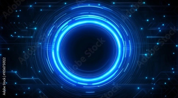 Fototapeta Abstract Glowing Circle Design