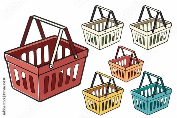 Fototapeta shopping basket