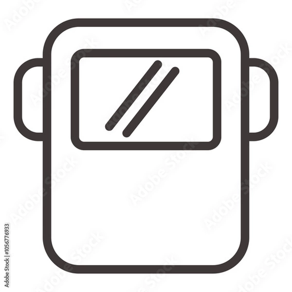 Obraz Welding mask line icon
