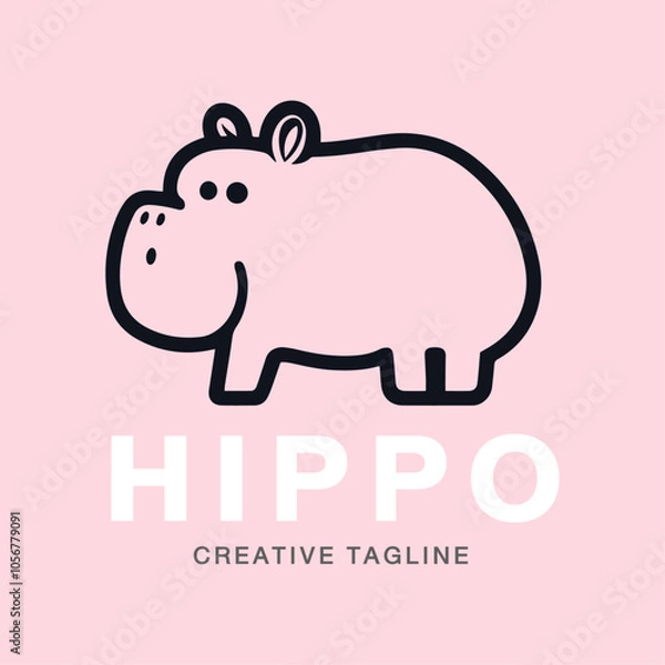 Obraz Logo Vector for Hippo