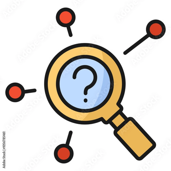 Obraz Root Cause Icon Element For Design