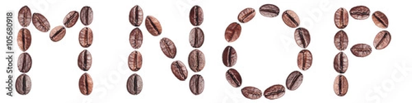 Obraz alfabeto caffè